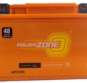 PowerZone AUC-PZ-48PZTZ9R 9 Ah Battery for Two Wheelers with 24+24= 48 months warranty