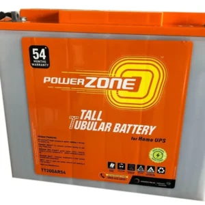 PowerZone PZA-IN-TT200AR54 Tall Tubular 200 Ah battery for Inverters and Home UPS with 54 months warranty